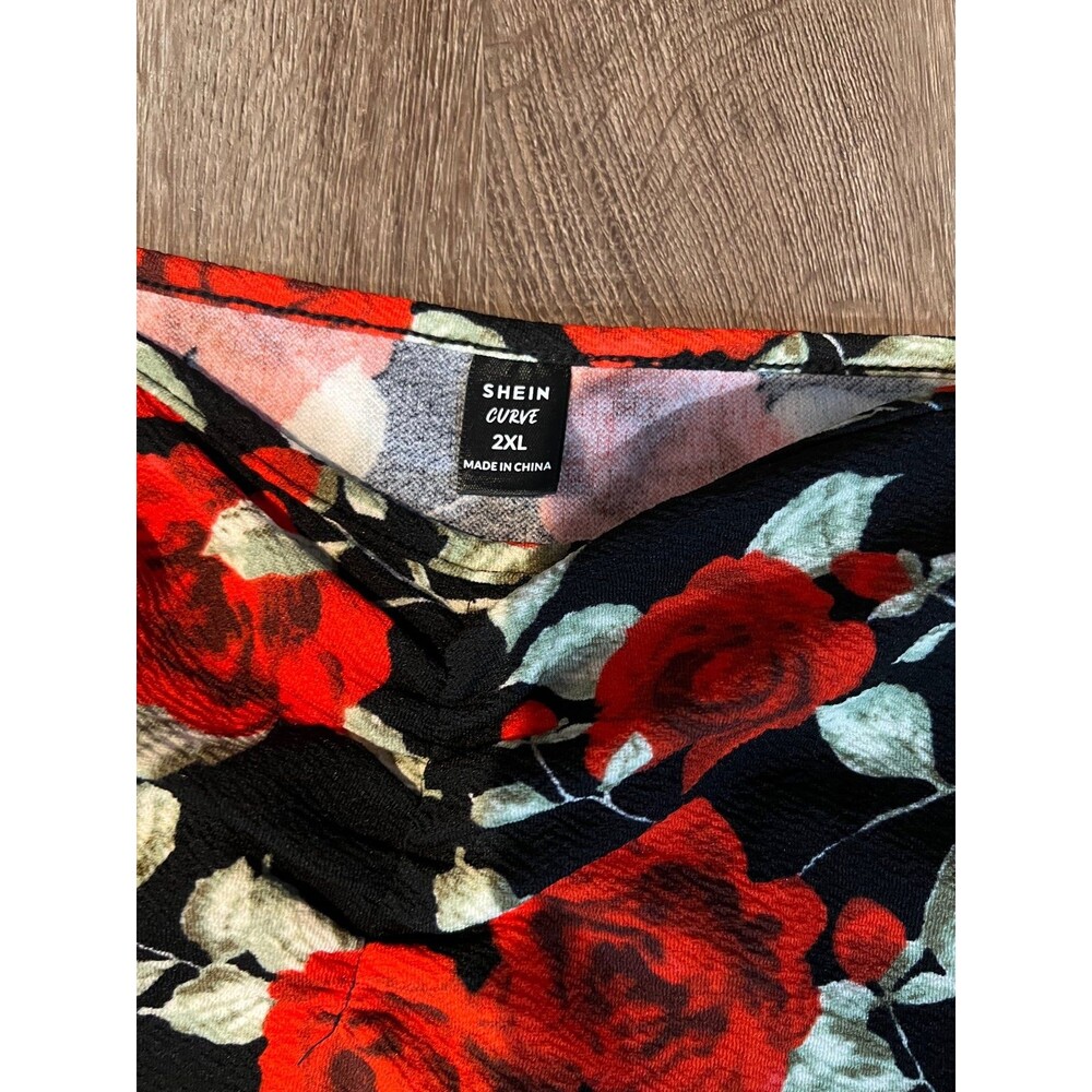 SHEIN Curve fitted stretchy rose slip dress - Picture 4 of 7